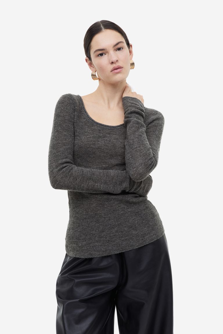 

Джемпер женский H&M 1133909001 серый L (доставка из-за рубежа), 1133909001