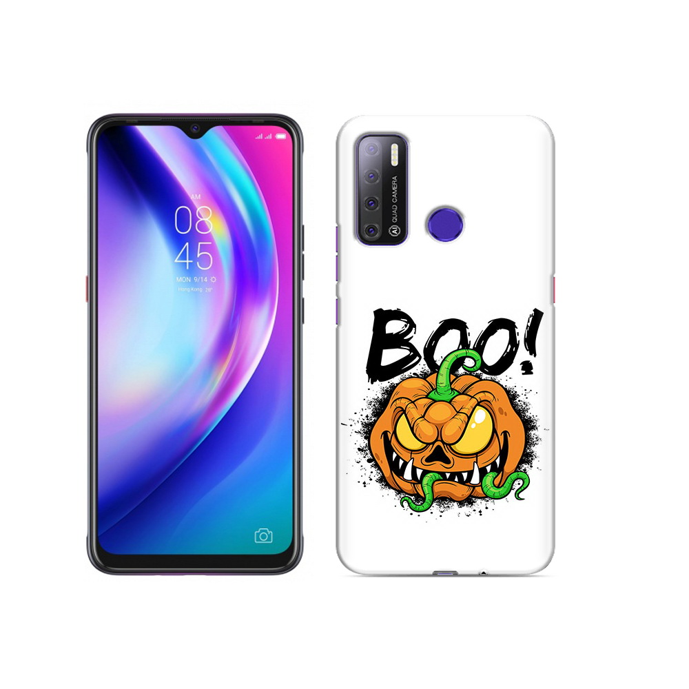 

Чехол MyPads Tocco для Tecno Pouvoir 4 Хэллоуин бу, Прозрачный, Tocco