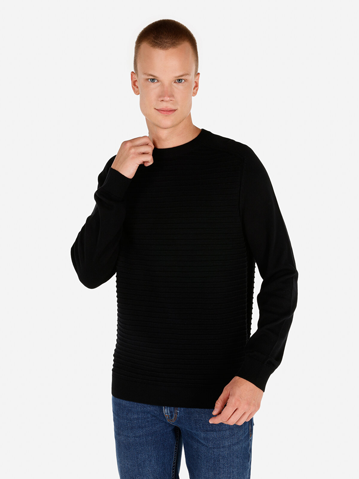 

Джемпер мужской Colin's CL1064759 черный 2XL, CL1064759