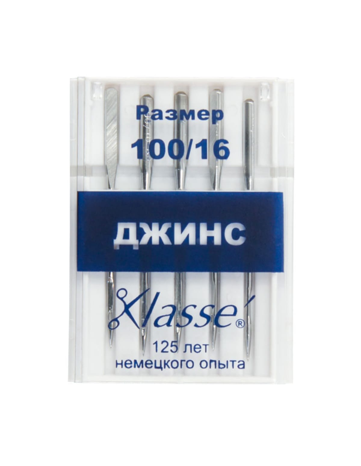 

Иглы для бытовых швейных машин джинс N 100 N100/16