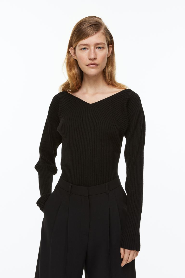 

Пуловер женский H&M 1133805001 черный S (доставка из-за рубежа), 1133805001