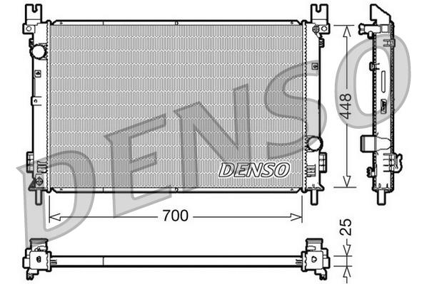 Радиатор 700x448 Denso DRM06001