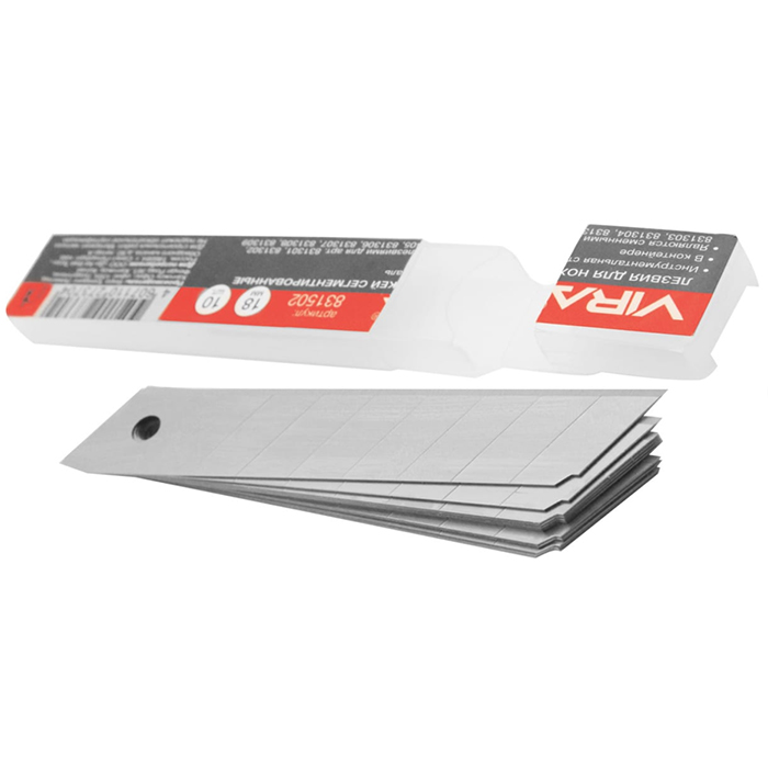 Лезвия сегментированные (18 мм; 10 шт) для ножей VIRA 831502 лезвия сегментированные 25 мм 10 шт для ножей vira 831503