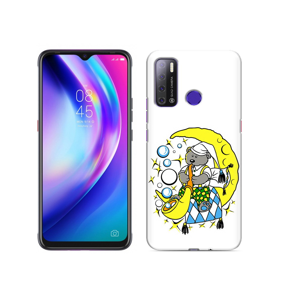 

Чехол MyPads Tocco для Tecno Pouvoir 4 Сырная луна, Прозрачный, Tocco