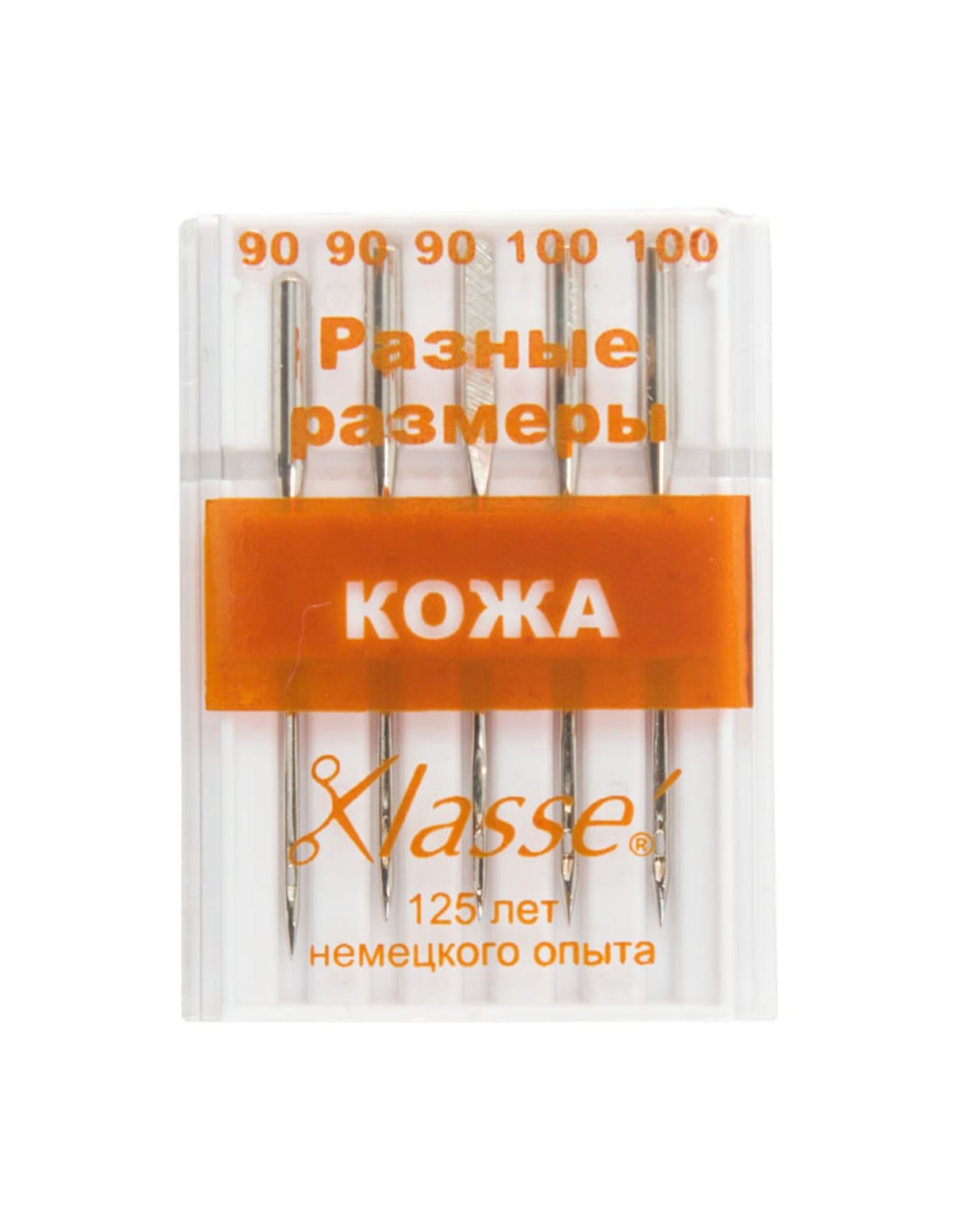 

Иглы для бытовых швейных машин кожа N 90, 100 N90/14,N100/16