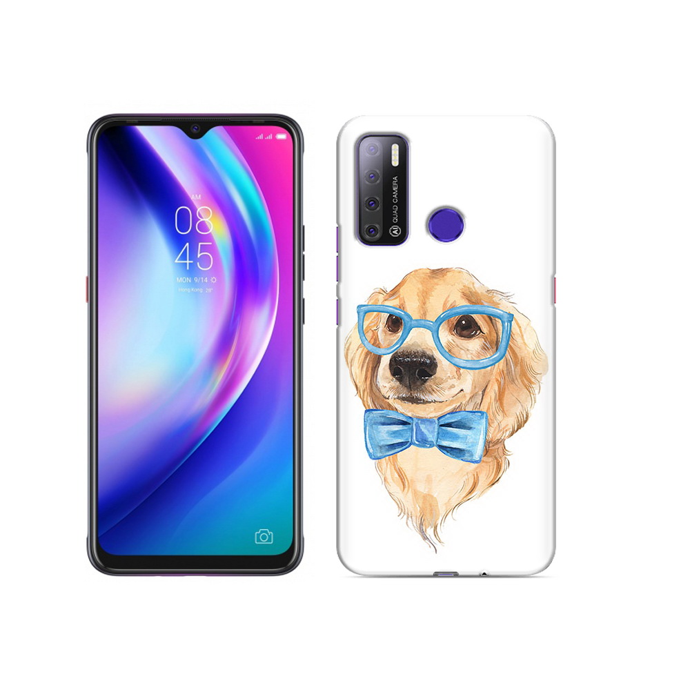 

Чехол MyPads Tocco для Tecno Pouvoir 4 Собака интеллигент, Прозрачный, Tocco