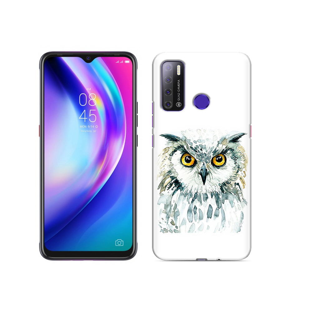 

Чехол MyPads Tocco для Tecno Pouvoir 4 Серьезная сова, Прозрачный, Tocco