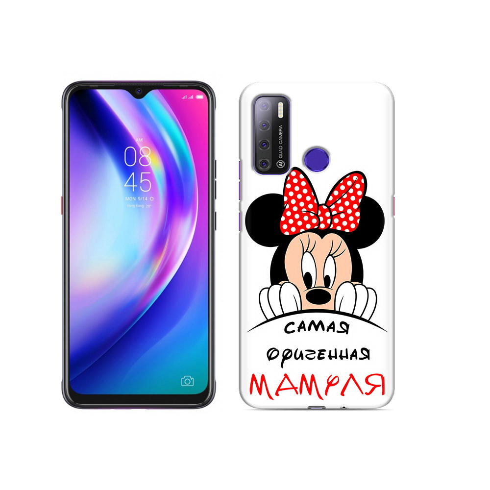 

Чехол MyPads Tocco для Tecno Pouvoir 4 Самая лучшая мамуля Мини Маус, Прозрачный, Tocco