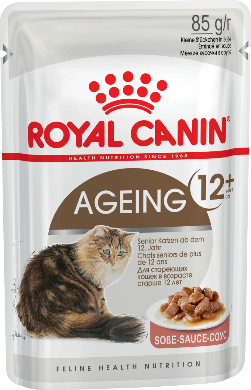 фото Влажный корм для кошек royal canin ageing+12, домашняя птица, 12шт, 85г