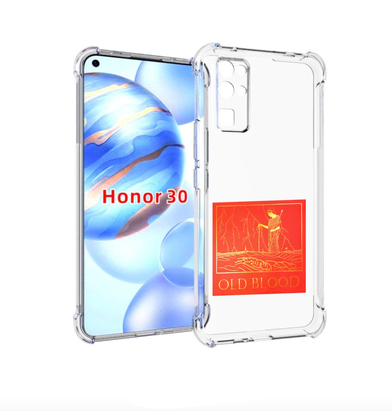 

Чехол бампер MyPads Old Blood Boulevard Depo для Honor 30 (BMH-A, Прозрачный, Tocco