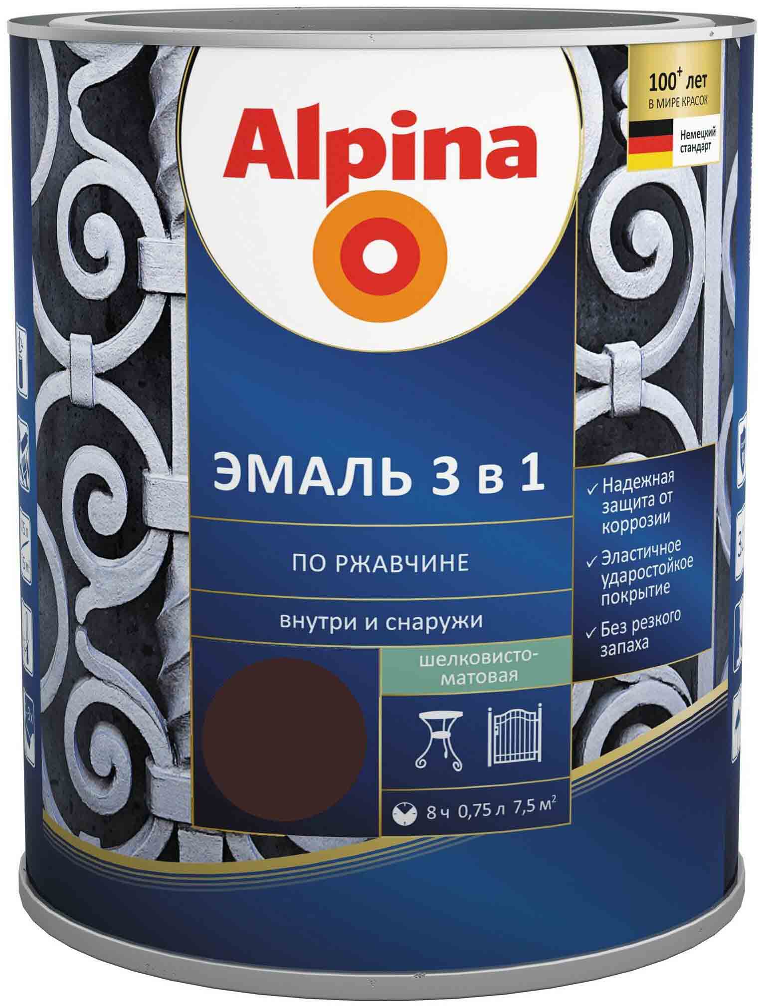 

Эмаль Alpina 948103647, Коричневый