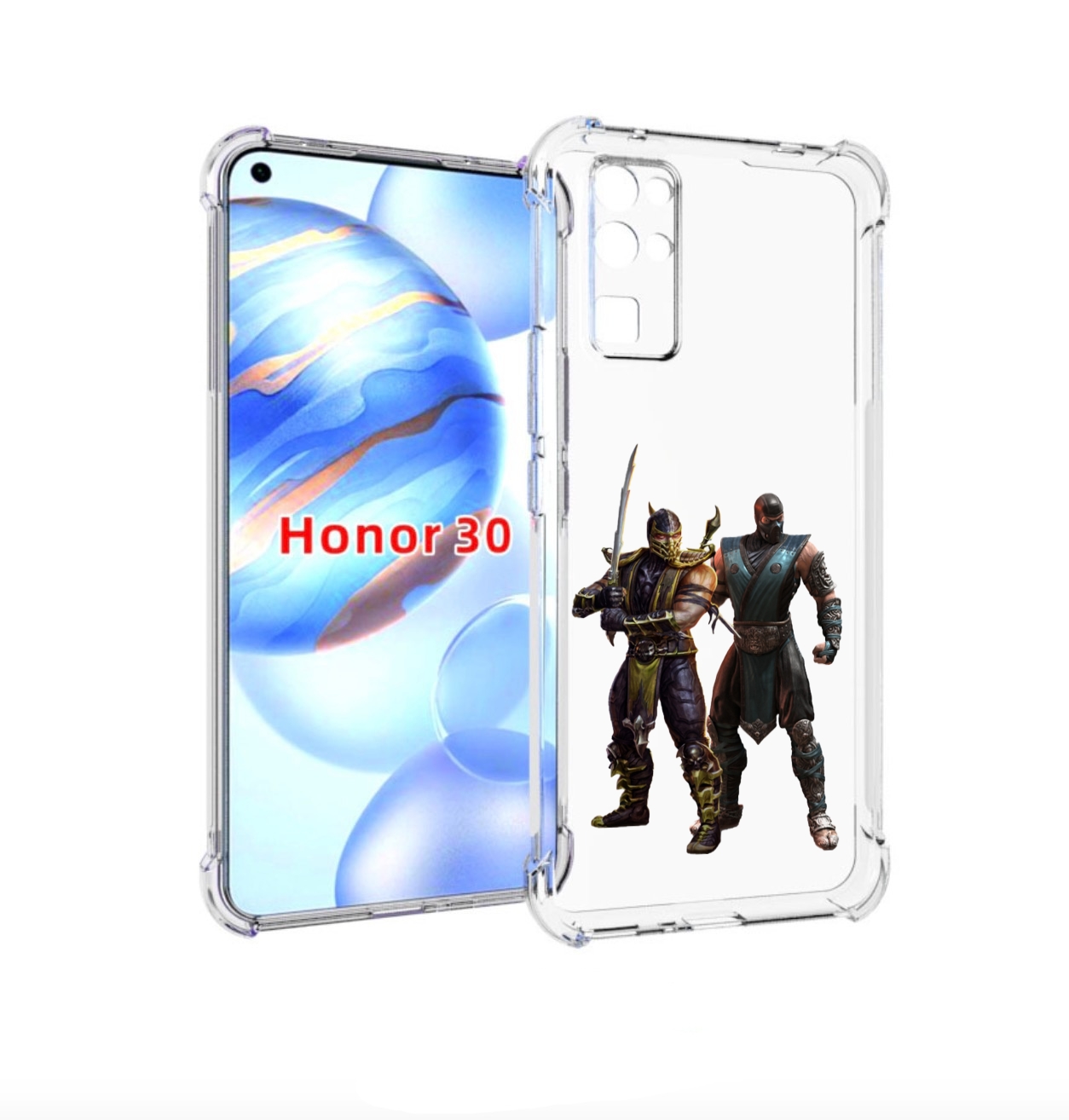 

Чехол бампер MyPads Mortal-Kombat-1 для Honor 30 (BMH-AN10) прот, Прозрачный, Tocco