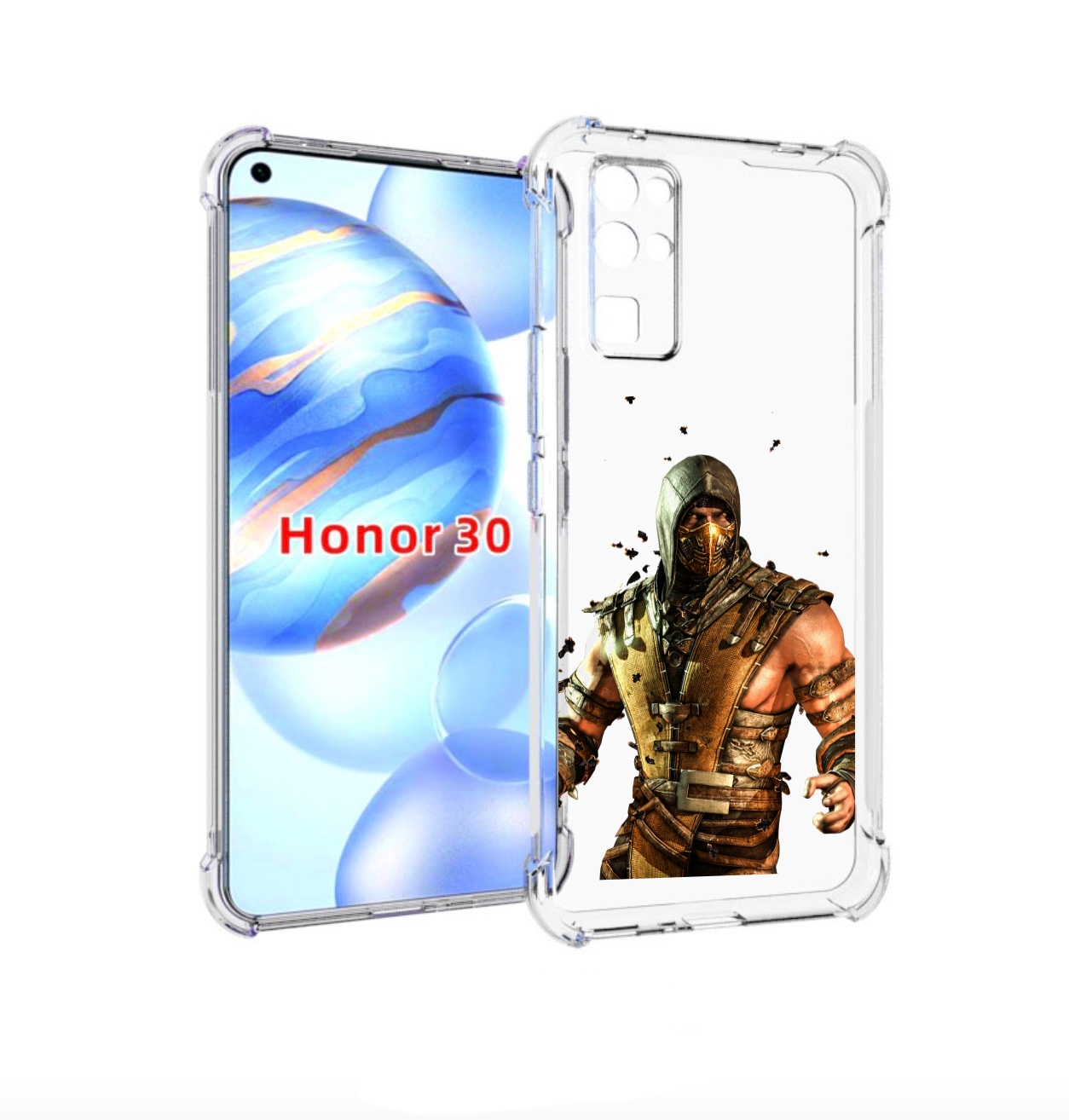 

Чехол бампер MyPads Mortal Kombat scorpion для Honor 30 (BMH-AN1, Прозрачный, Tocco