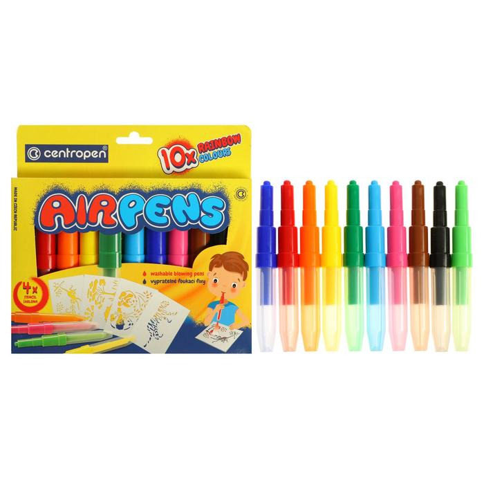 

Фломастеры - блопены 10 цветов Centropen 1500/10 AirPens Rainbow Colours