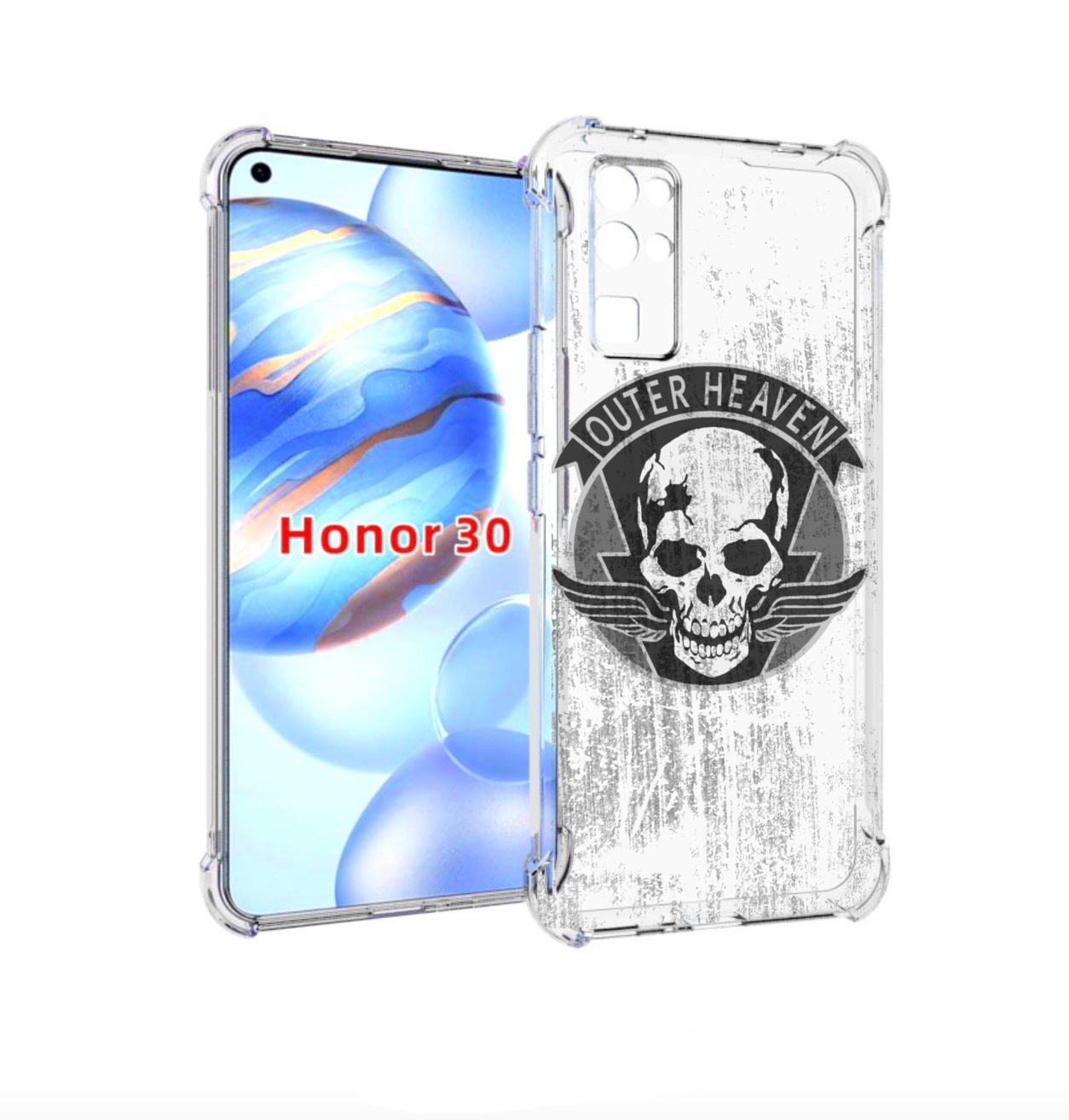 

Чехол бампер MyPads Metal Gear Solid V Outer Heaven для Honor 30, Прозрачный, Tocco