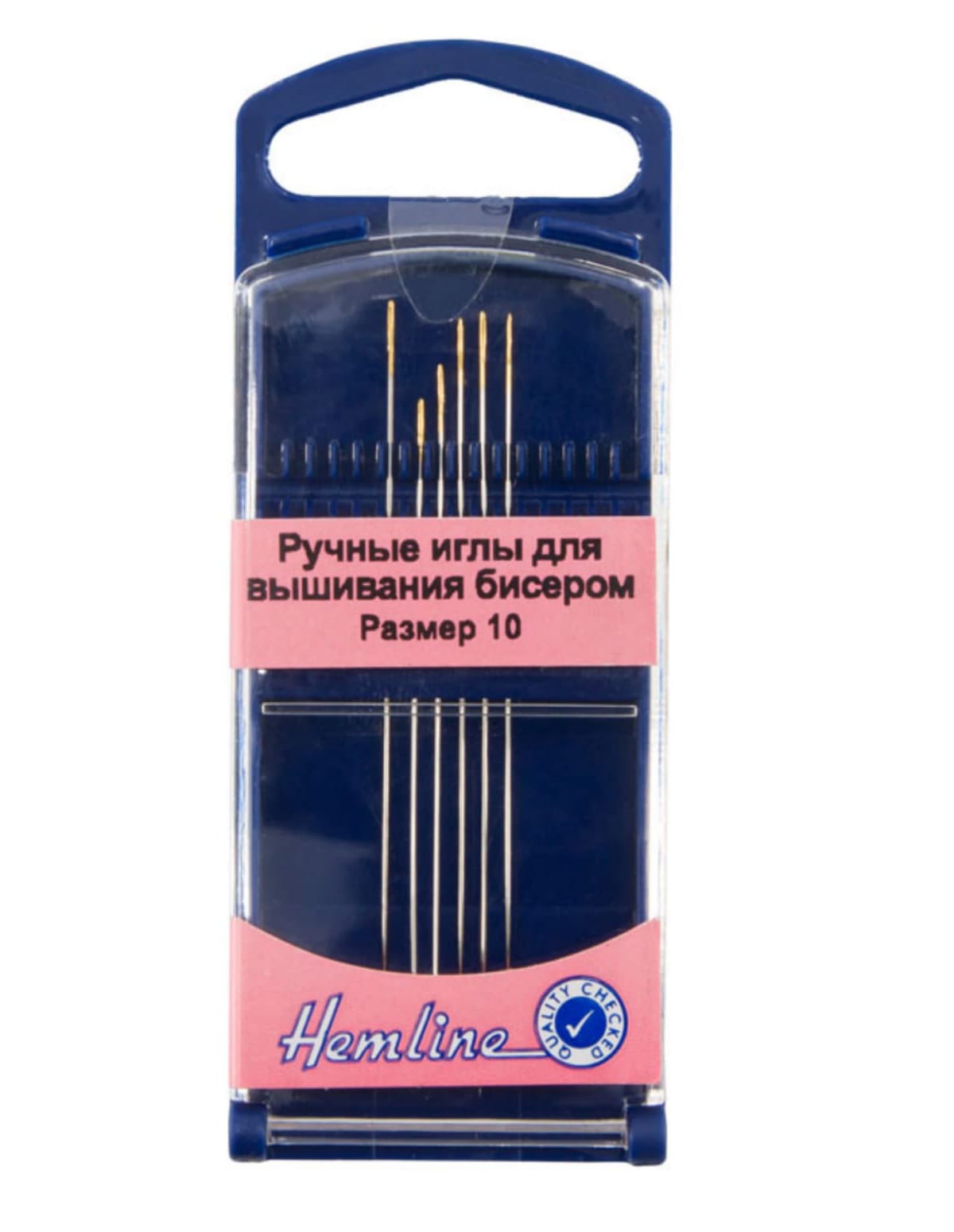 

Иглы для вышивания бисером в пластиковом контейнере N10, 6 шт N10