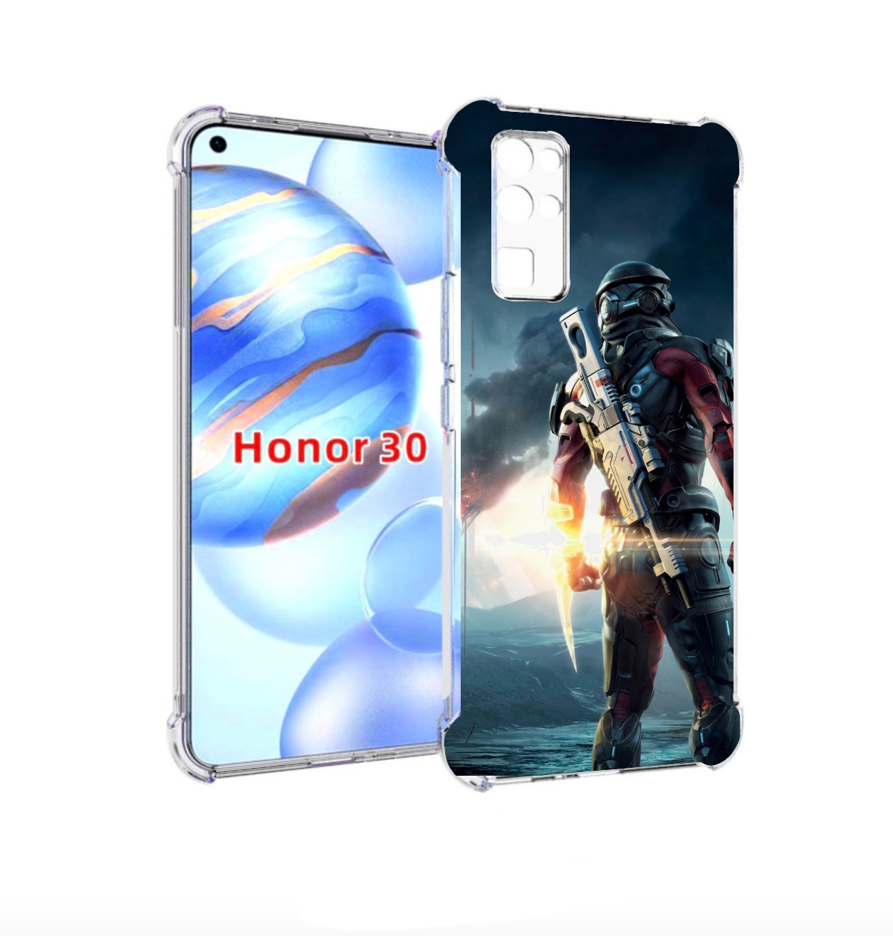

Чехол бампер MyPads Mass Effect Andromeda Ryder для Honor 30 (BM, Прозрачный, Tocco