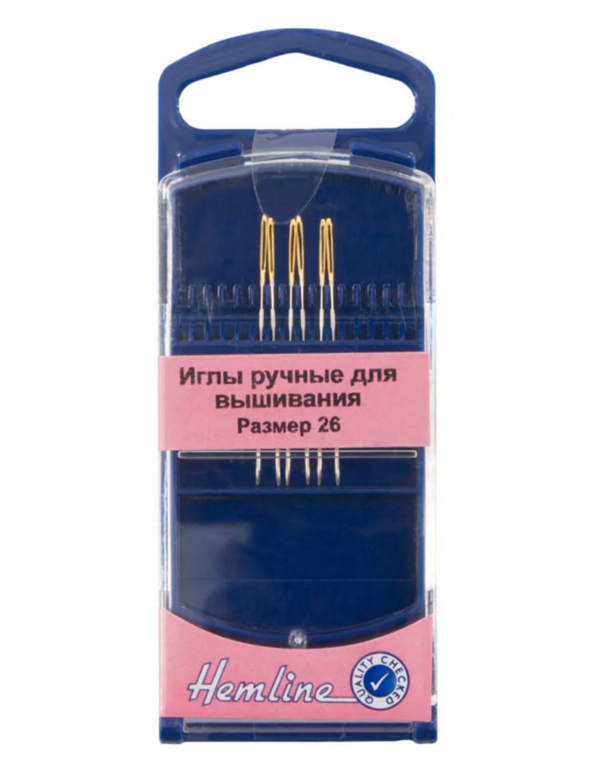 

Иглы для вышивания с закругленным кончиком в пластиковом контейнере N26, 6 шт N26