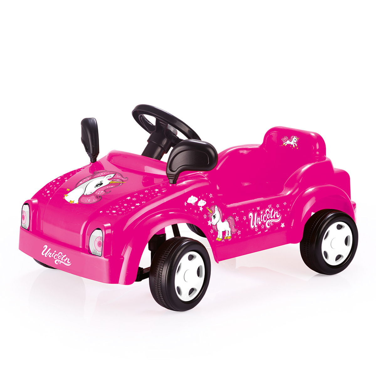 Машина педальная Dolu Unicorn, клаксон каталка детская dolu mini ranger красная 8020