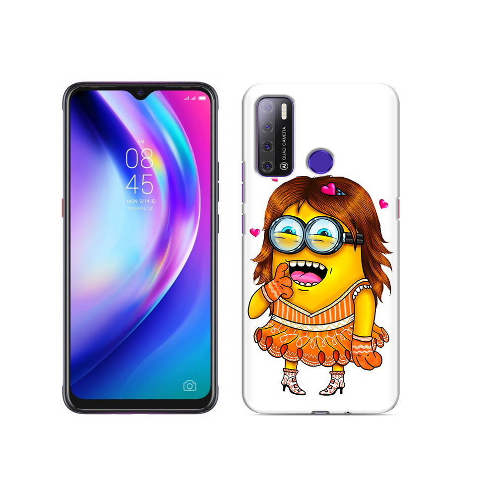 

Чехол MyPads Tocco для Tecno Pouvoir 4 Миньон девочка, Прозрачный, Tocco