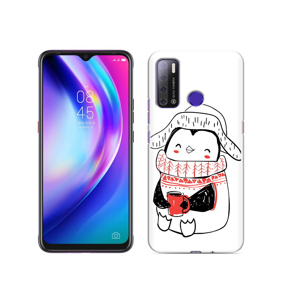 

Чехол MyPads Tocco для Tecno Pouvoir 4 Милый пингвин, Прозрачный, Tocco