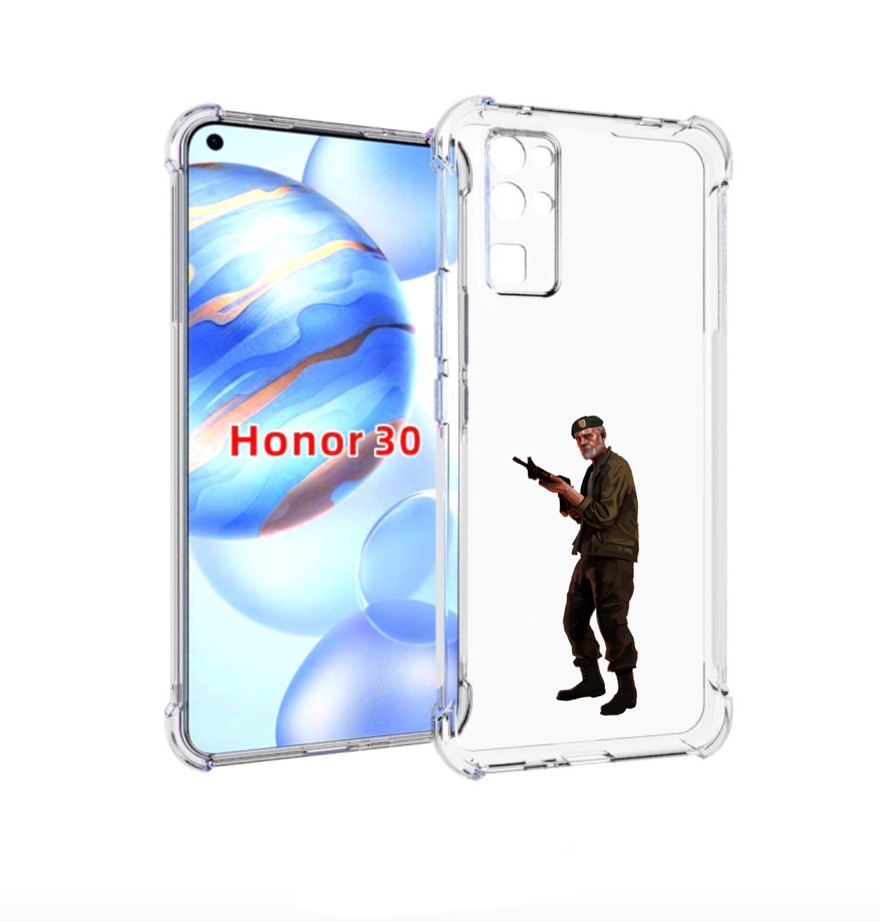

Чехол бампер MyPads Left-4-Dead-2 для Honor 30 (BMH-AN10) против, Прозрачный, Tocco