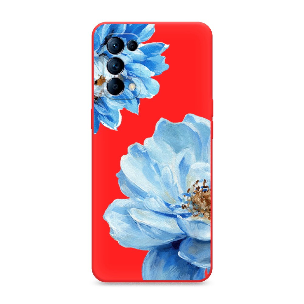 

Чехол Awog на Oppo Reno 5 "Голубые клематисы", Разноцветный, 255253-1
