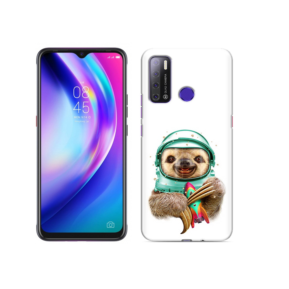 

Чехол MyPads Tocco для Tecno Pouvoir 4 Ленивец астронавт, Прозрачный, Tocco