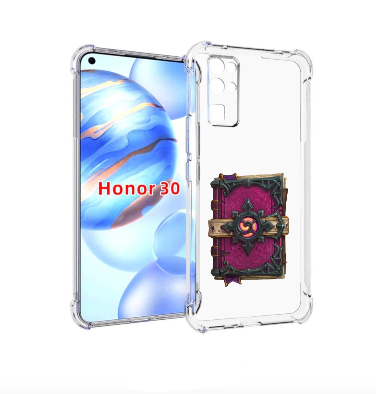 

Чехол бампер MyPads Hearthstone для Honor 30 (BMH-AN10) противоу, Прозрачный, Tocco