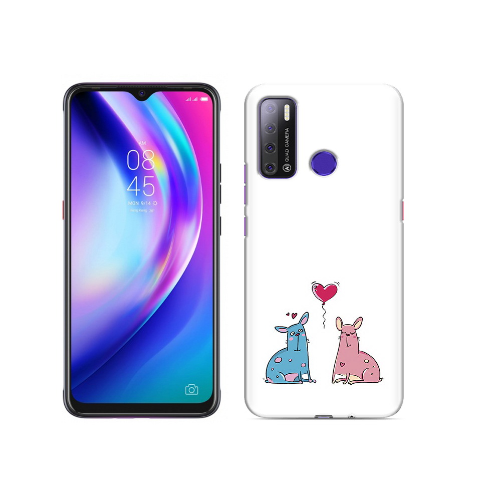 

Чехол MyPads Tocco для Tecno Pouvoir 4 Лама любовь, Прозрачный, Tocco