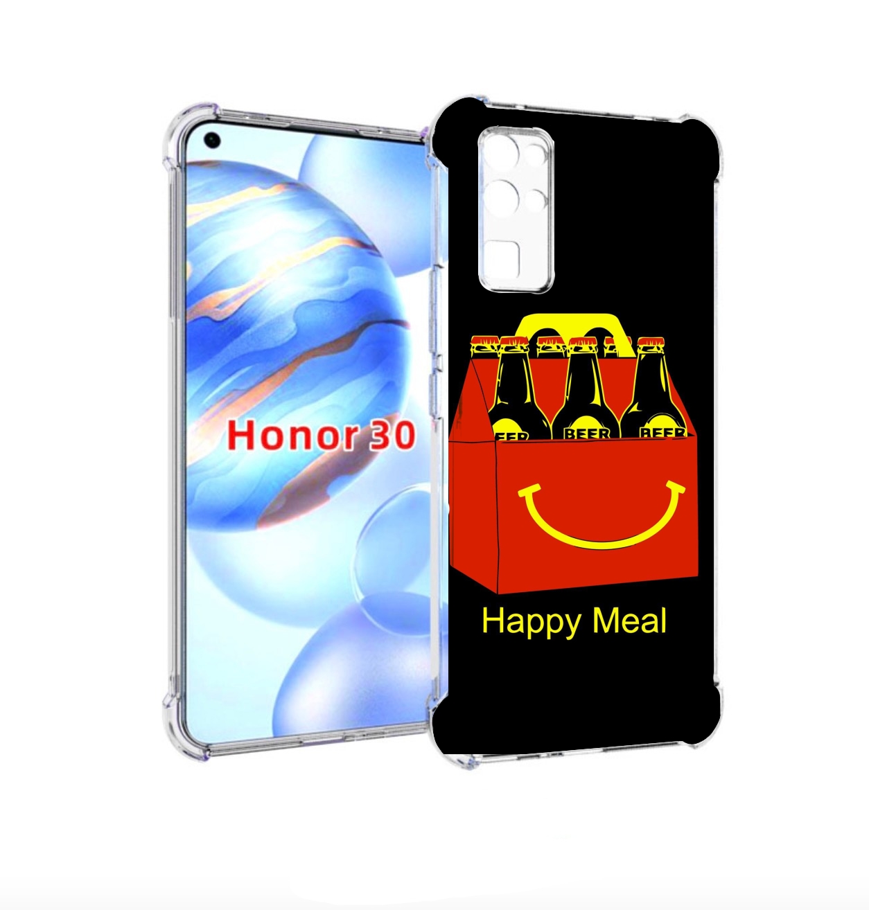

Чехол бампер MyPads Happy Meal для Honor 30 (BMH-AN10) противоуд, Прозрачный, Tocco