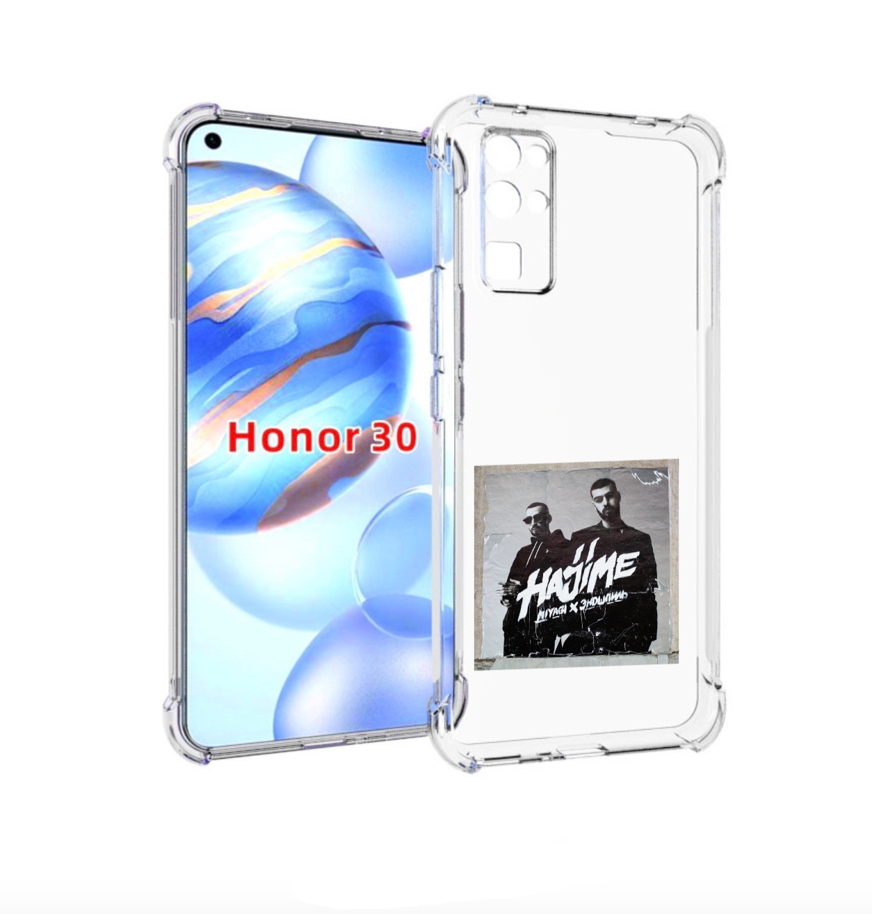 

Чехол бампер MyPads Hajime, pt для Honor 30 (BMH-AN10) противоуд, Прозрачный, Tocco