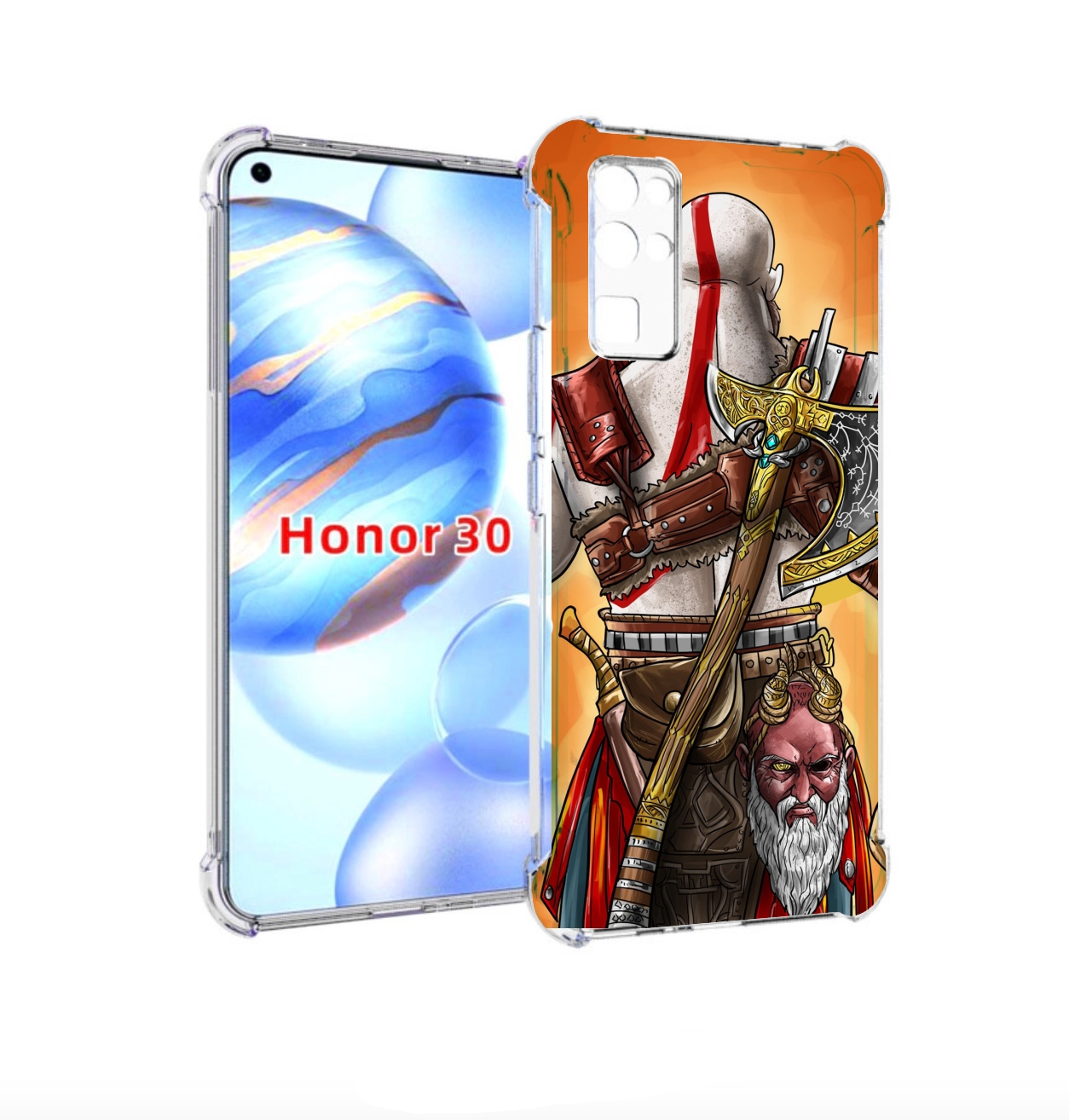 

Чехол бампер MyPads God of War для Honor 30 (BMH-AN10) противоуд, Прозрачный, Tocco