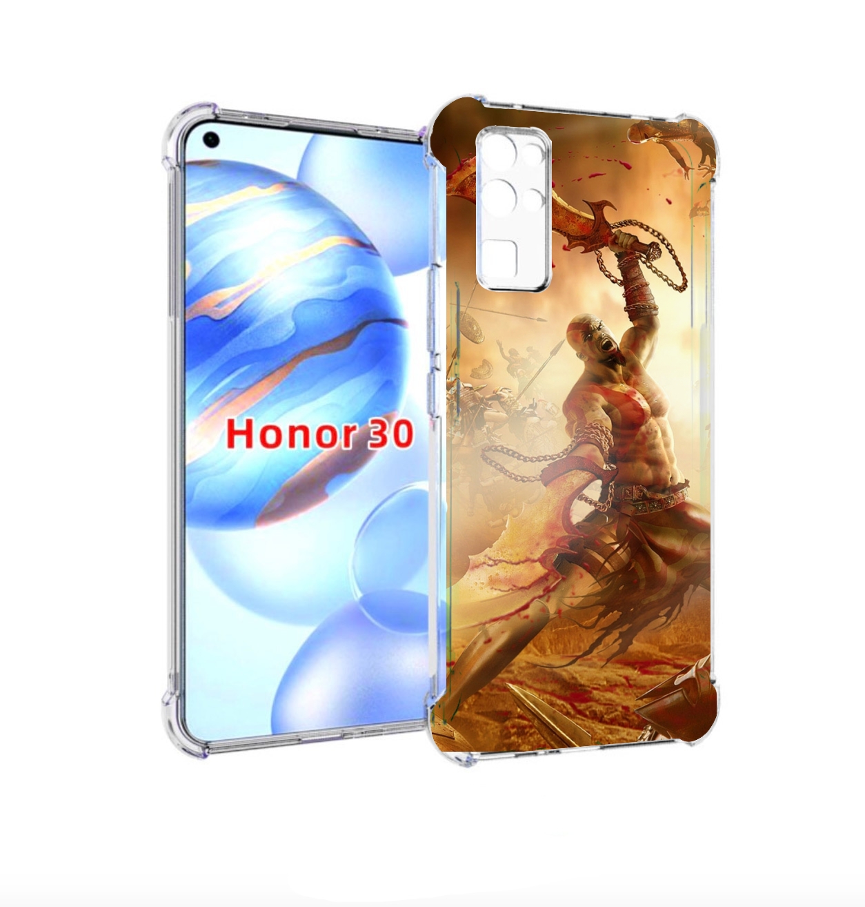 

Чехол бампер MyPads God Of War III для Honor 30 (BMH-AN10) проти, Прозрачный, Tocco