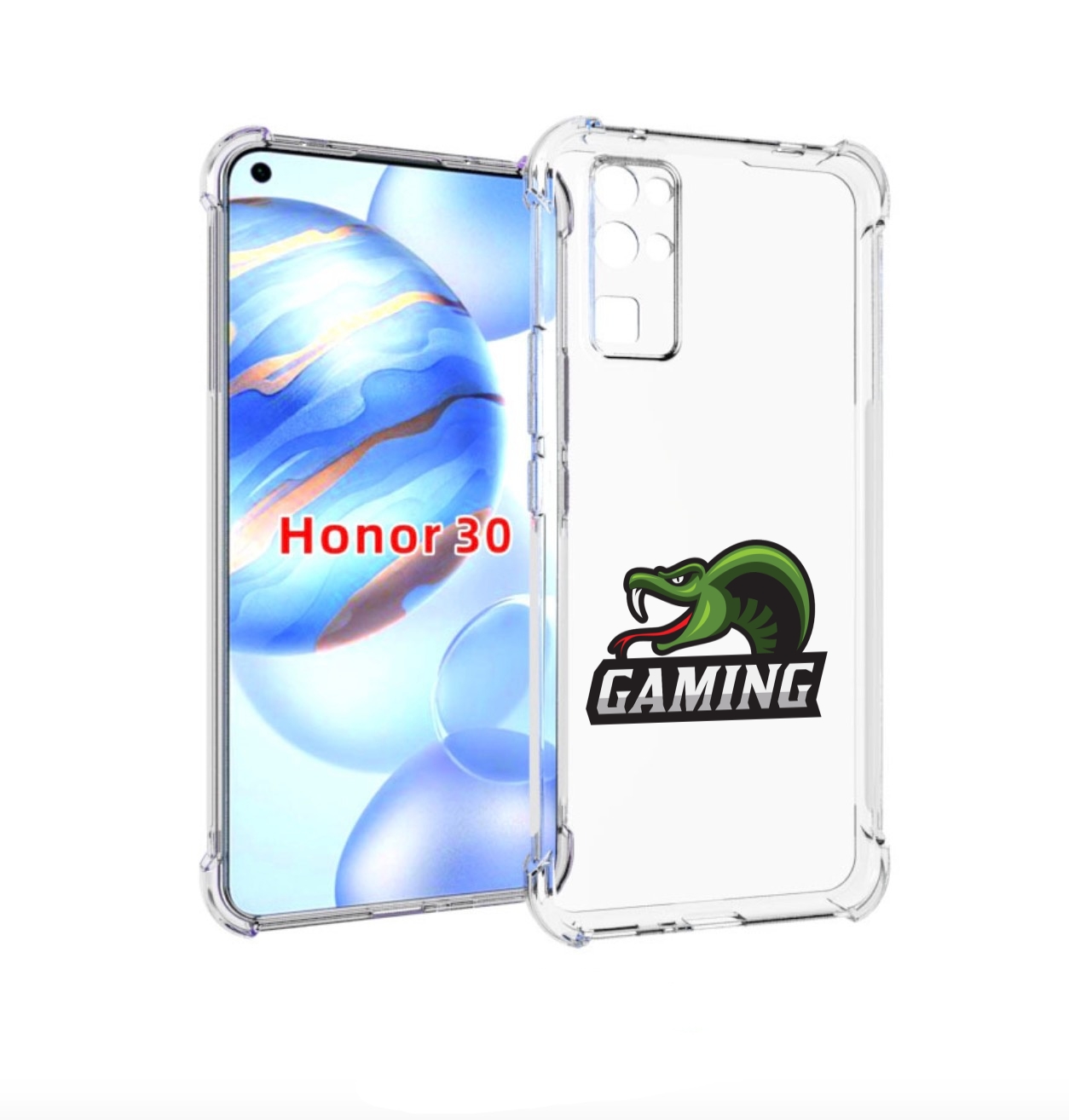 

Чехол бампер MyPads Gaming-3 для Honor 30 (BMH-AN10) противоударный, Прозрачный, Tocco