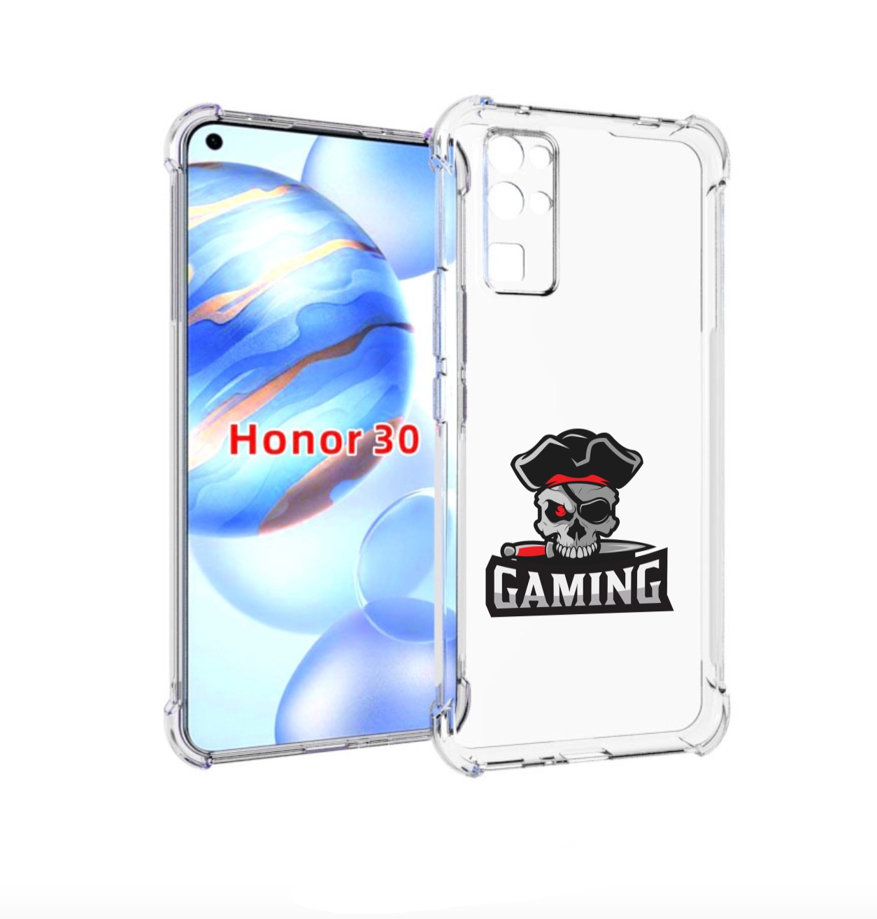

Чехол бампер MyPads Gaming-2 для Honor 30 (BMH-AN10) противоударный, Прозрачный, Tocco