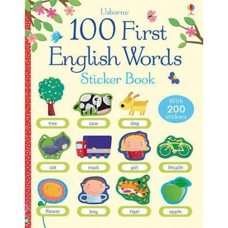 

Книга 100 First English Words Sticker Book