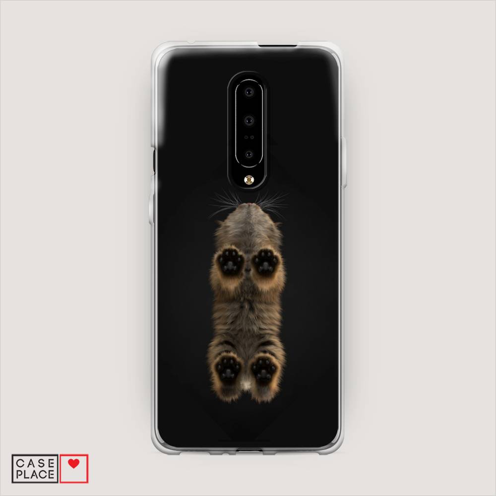 

Чехол Awog на OnePlus 7 Pro / ВанПлас 7 Pro "Кошачьи лапки", Черный, 150850-1