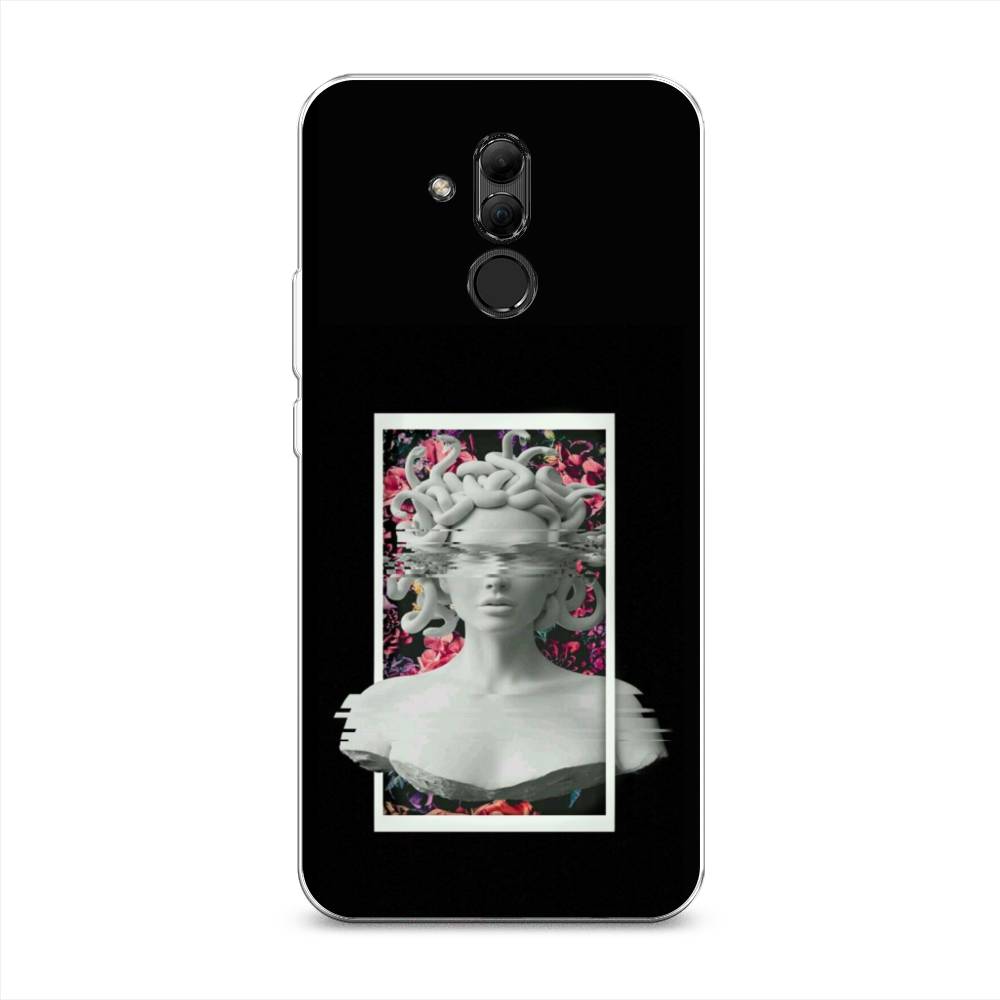 

Чехол на Huawei Mate 20 Lite "Web Punk Медуза Горгона", Черный;серый, 66650-6