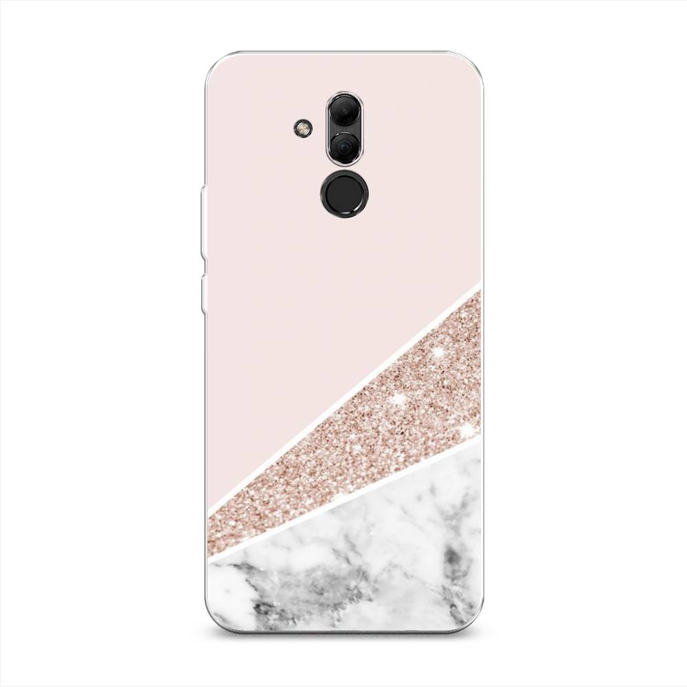 

Чехол на Huawei Mate 20 Lite "Блестящий розовый мрамор", 66650-3