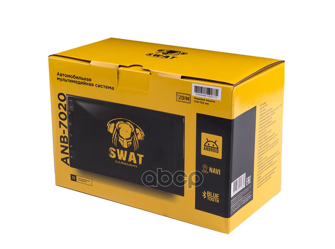 

Автомагнитола Swat Anb-7020 , 7, 2 Din, Mp3, Usb, Bt, Navi, Android 10 Swat Swat Anb-7020