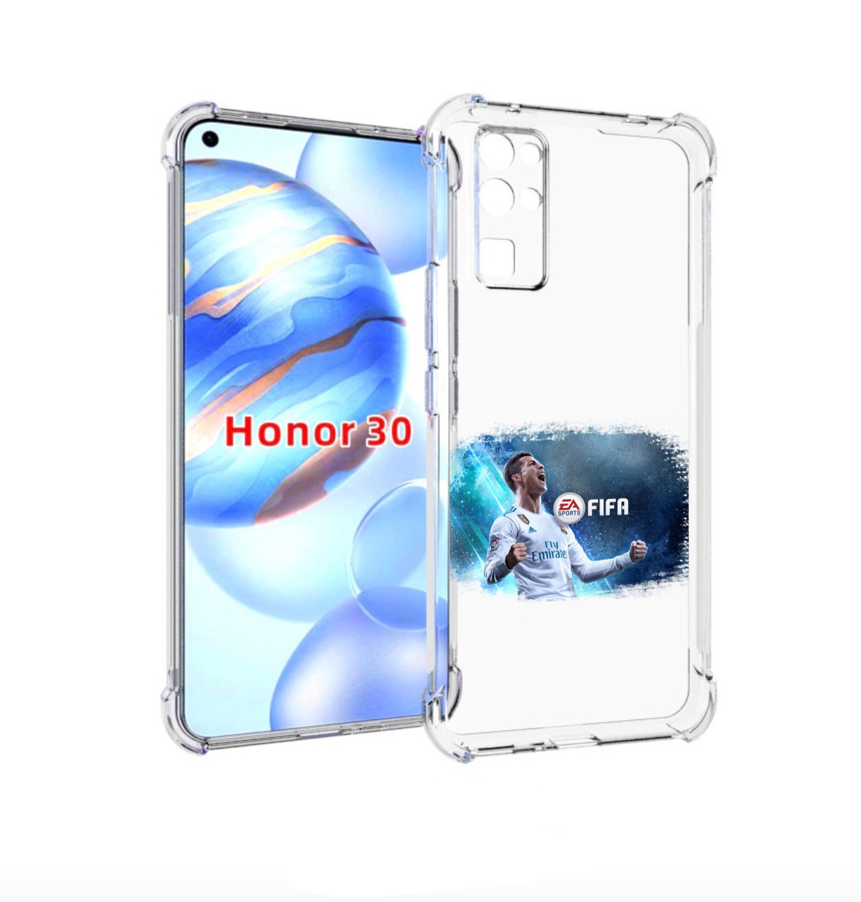 

Чехол бампер MyPads FiFA логотип для Honor 30 (BMH-AN10) противо, Прозрачный, Tocco