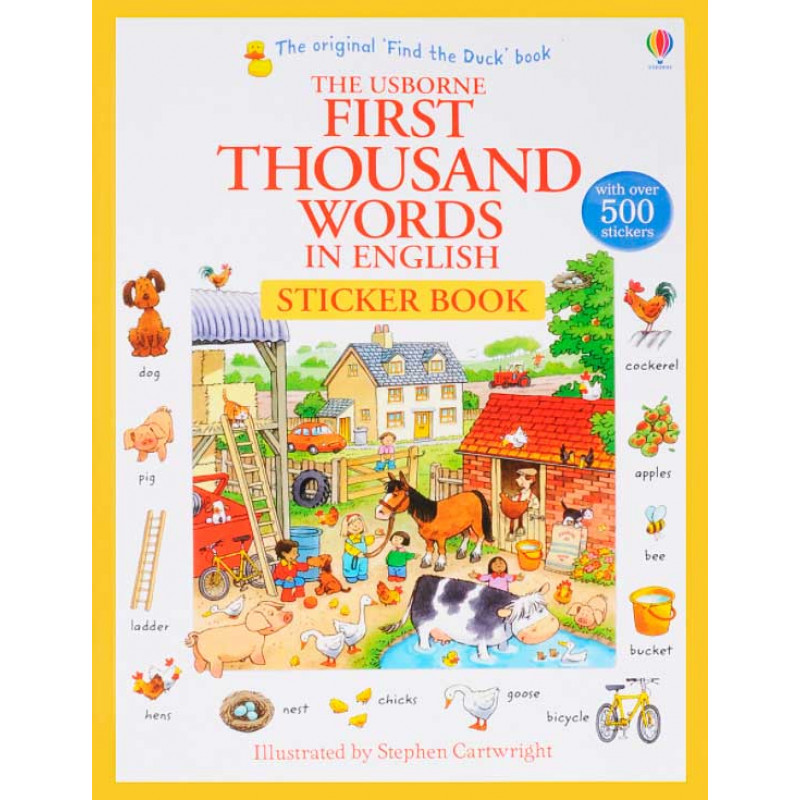 

First Thousand Words in English Sticker Book