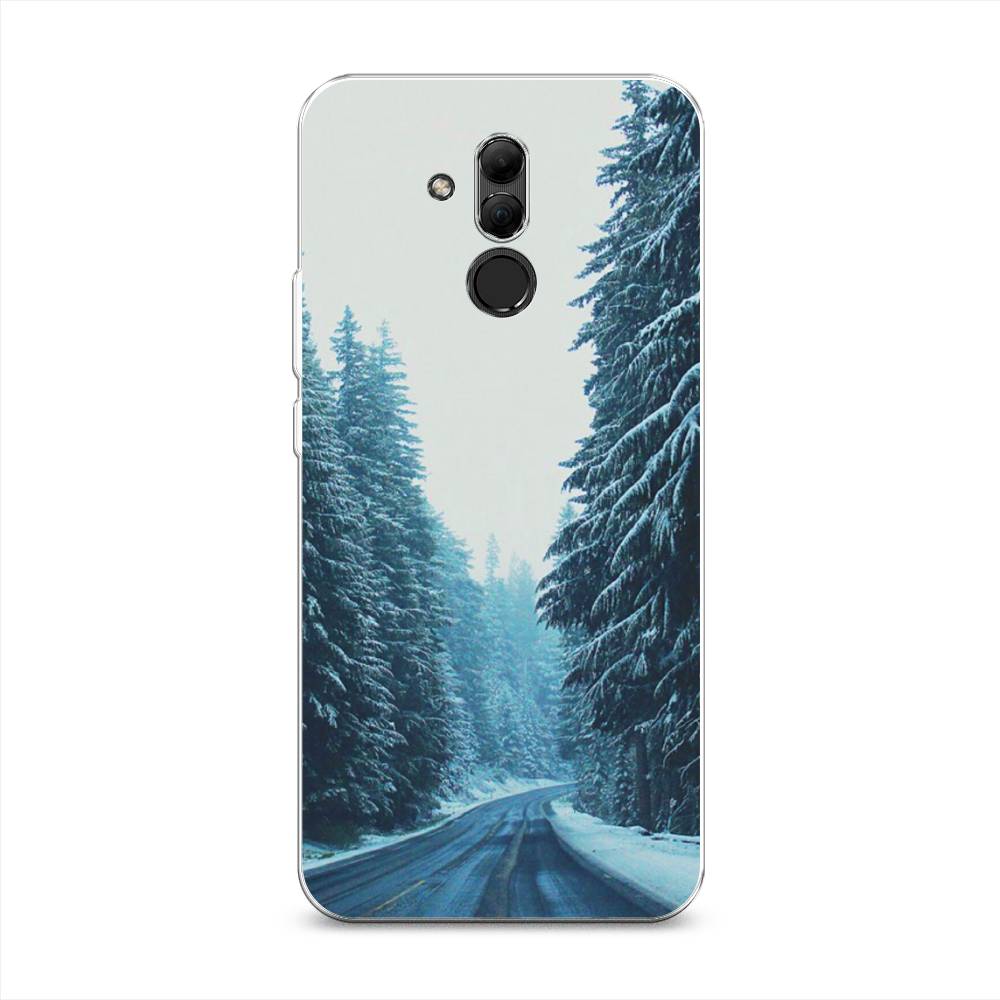 

Чехол на Huawei Mate 20 Lite "Зима 9", Бежевый;голубой;черный, 66650-2