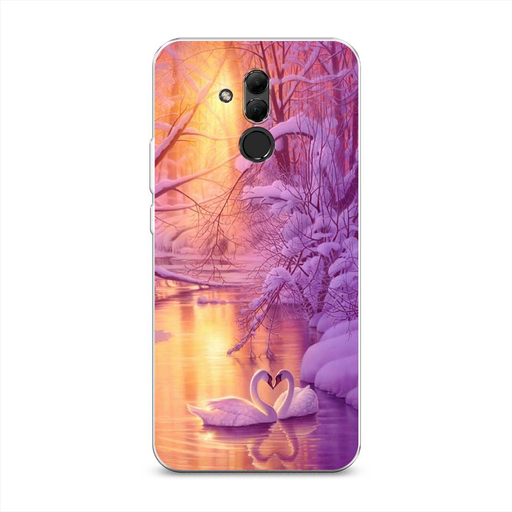 

Чехол на Huawei Mate 20 Lite "Зима 1", Фиолетовый;желтый, 66650-2