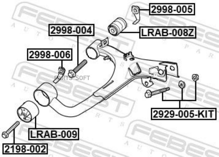 

Гайка Febest 2998-005