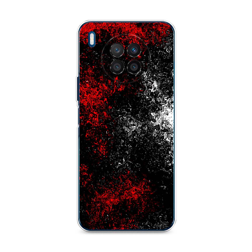 

Чехол для Huawei Nova 8i/Honor 50 lite "Монотипия", Красный;черный;белый, 6106350-3