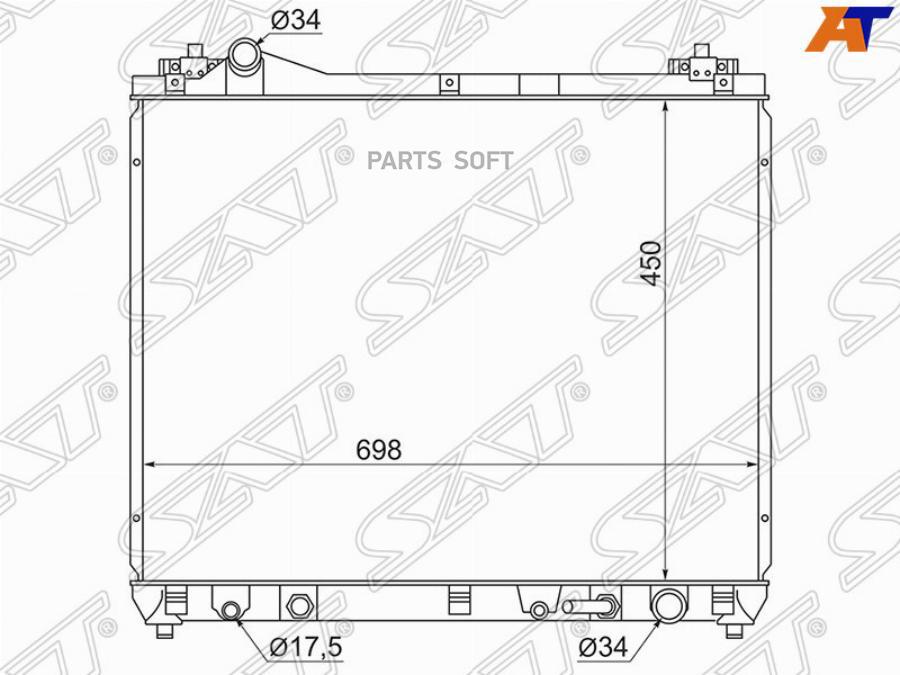 

SAT Радиатор SUZUKI ESCUDO/GRAND VITARA V6 2.7 05-