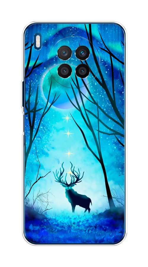 

Чехол на Huawei Nova 8i "Олень северное сияние", Синий;черный;голубой, 6106350-1