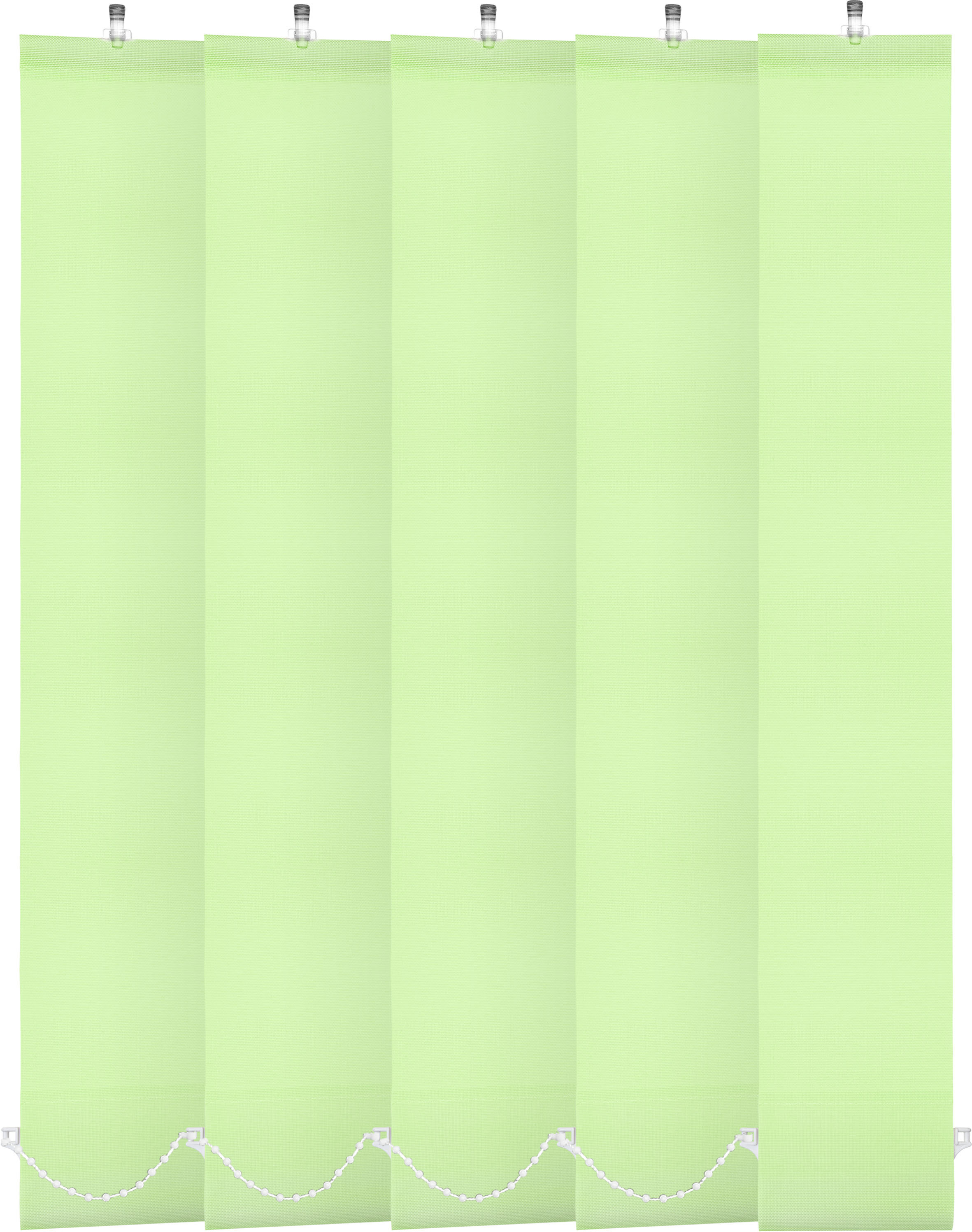 

Ламели для вертикальных жалюзи Уют 5шт Плайн салатный Длина 180 см, Зеленый, Плайн